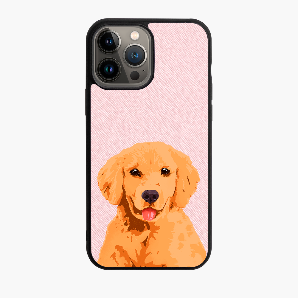 Golden Retriever - iPhone 13 Pro Max - Forbidden Pink