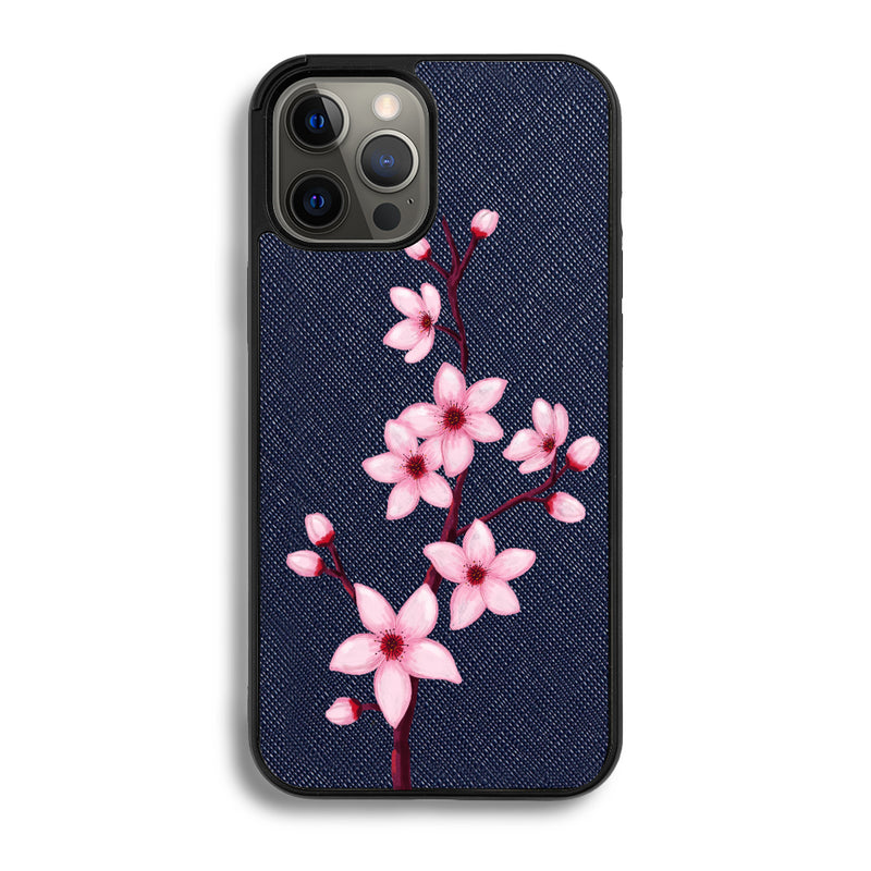 Pink Orchid - iPhone 12 Pro Max - Navy Blue