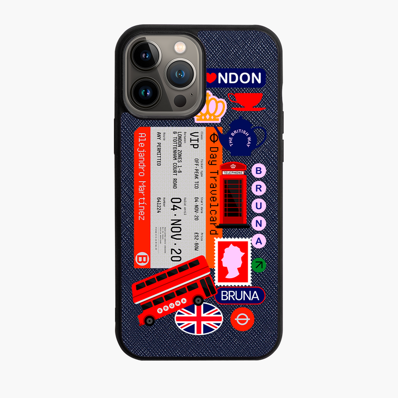 London City Stickers - iPhone 13 Pro Max - Navy Blue
