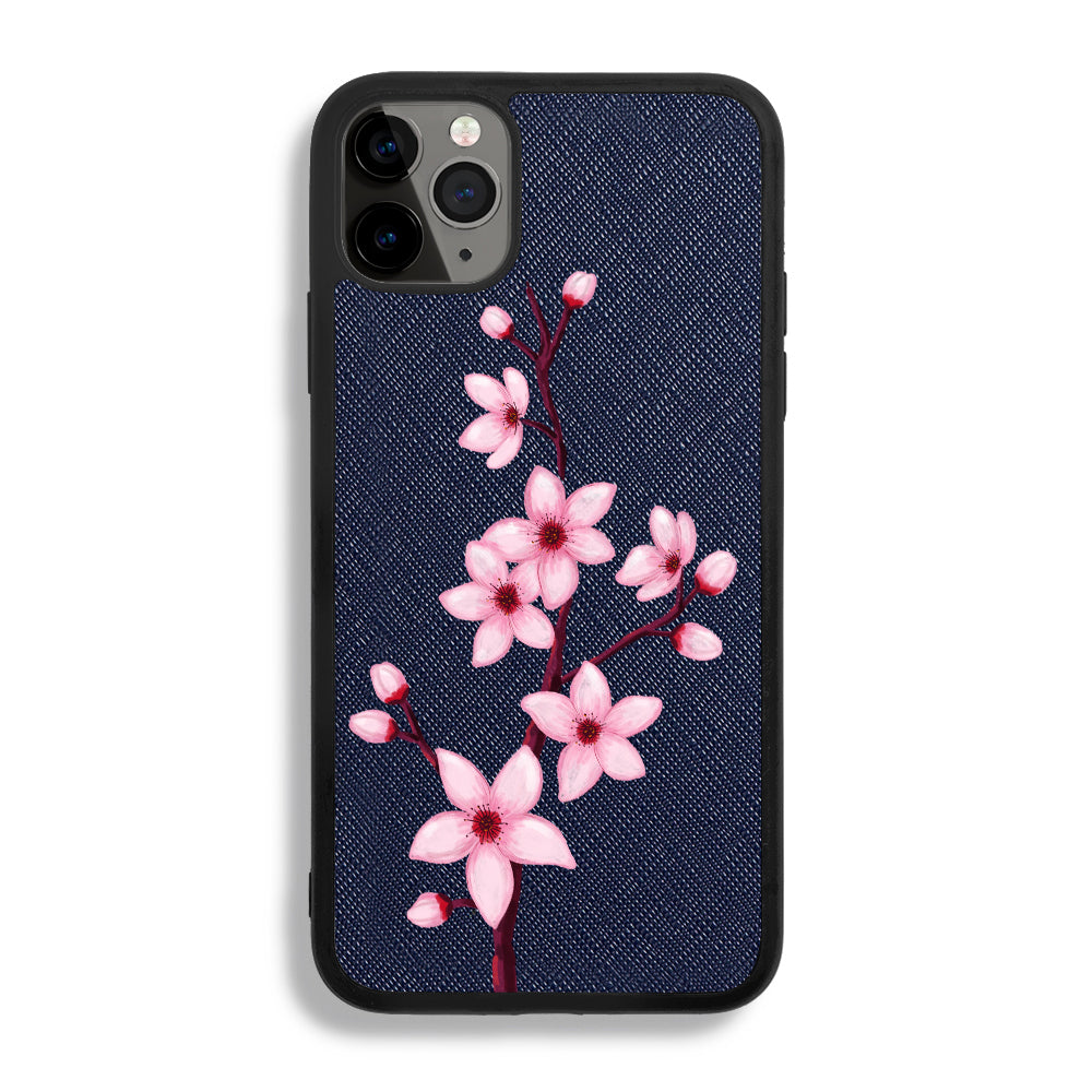 Pink Orchid - iPhone 11 Pro - Navy Blue