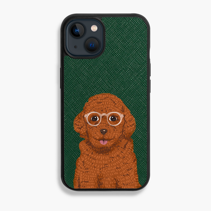 Poodle Toy - iPhone 13 - Forest Green