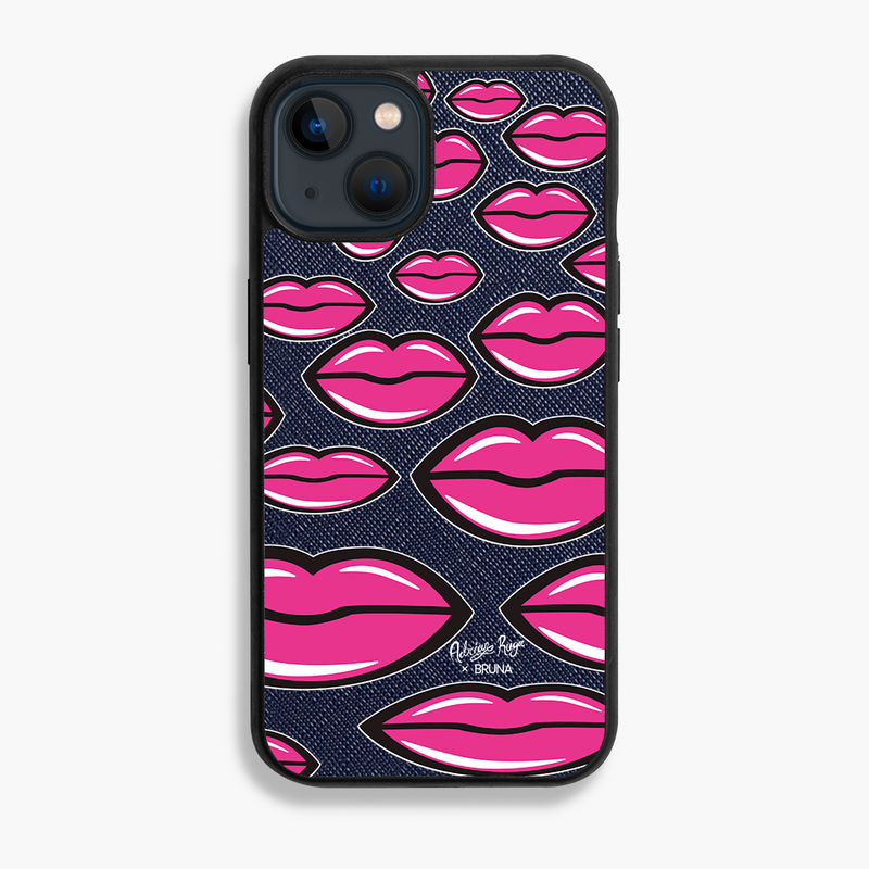 Give You A Kiss by Adrián Ruga - iPhone 13 - Navy Blue