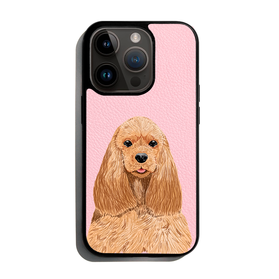 Cocker Spaniel - iPhone 14 Pro - Forbidden Pink