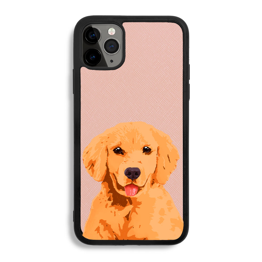 Golden Retriever - iPhone 11 Pro Max - Pink Molly