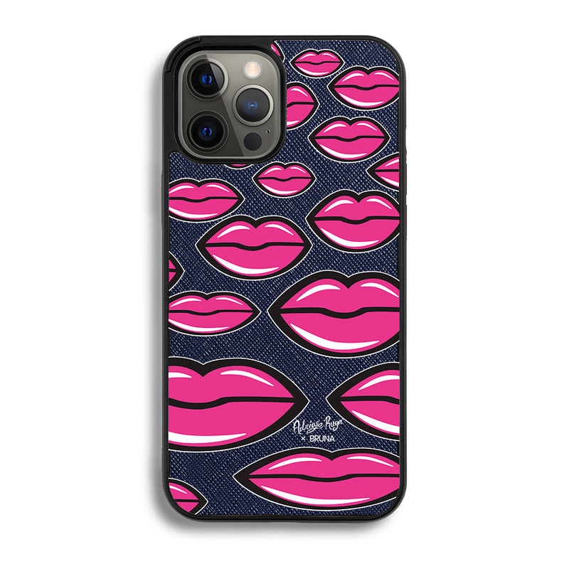 Give You A Kiss by Adrián Ruga - iPhone X/XS - Navy Blue