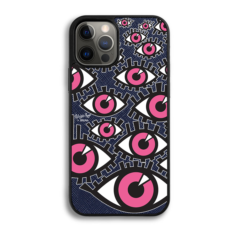 Look At Me Again by Adrián Ruga - iPhone 12 Pro - Navy Blue