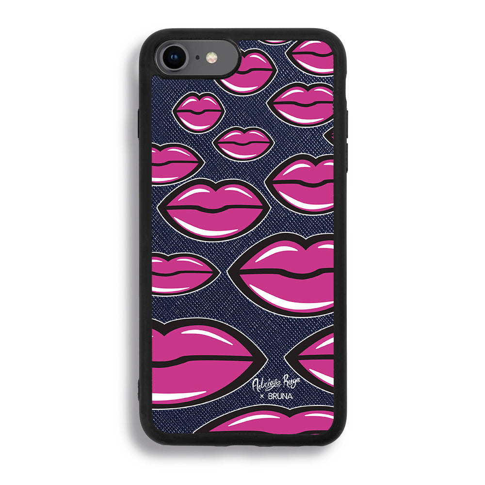 Give You A Kiss by Adrián Ruga - iPhone 7/8/SE2 - Navy Blue
