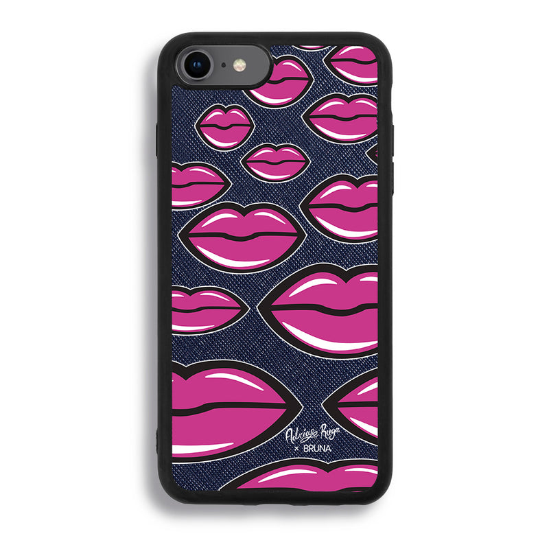 Give You A Kiss by Adrián Ruga - iPhone 7/8/SE2 - Navy Blue