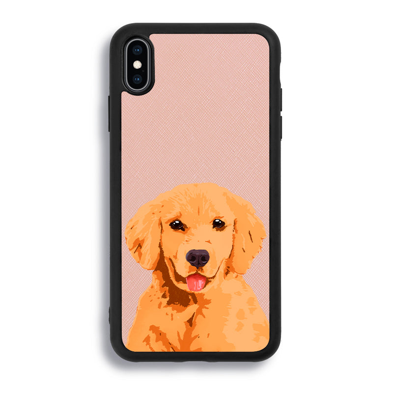 Golden Retriever - iPhone XS Max - Pink Molly