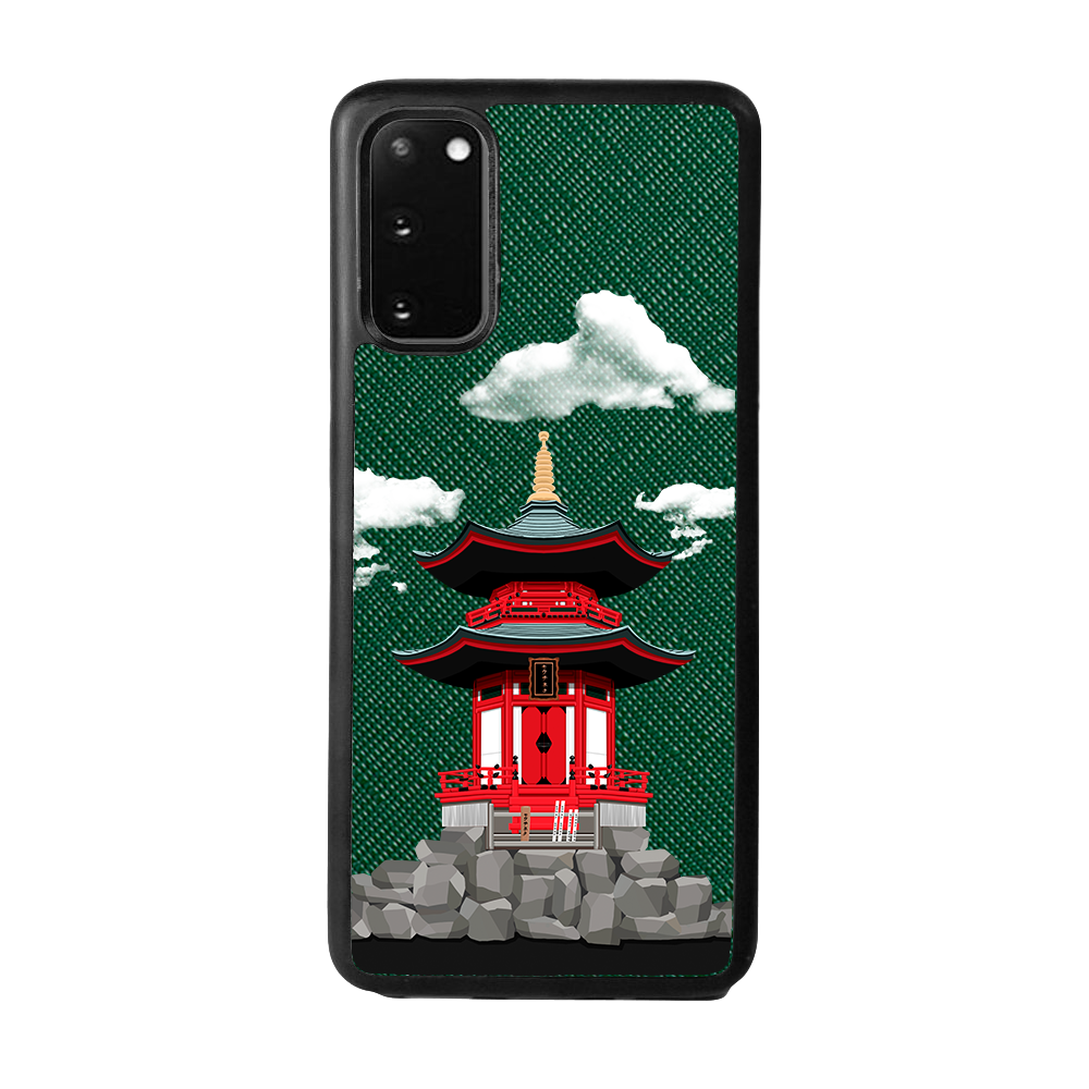 Japanese Building - Samsung S20 - Forest Green