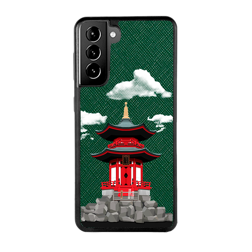 Japanese Building - Samsung S21 - Forest Green