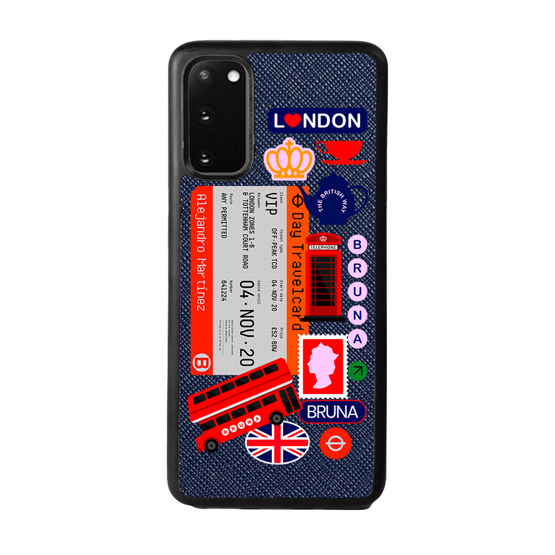 London City Stickers - Samsung S20 - Navy Blue