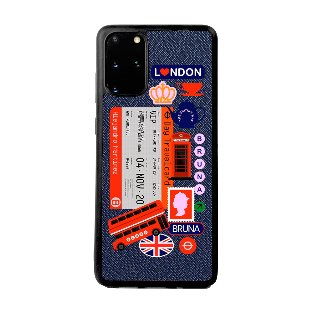 London City Stickers - Samsung S20 Plus - Navy Blue