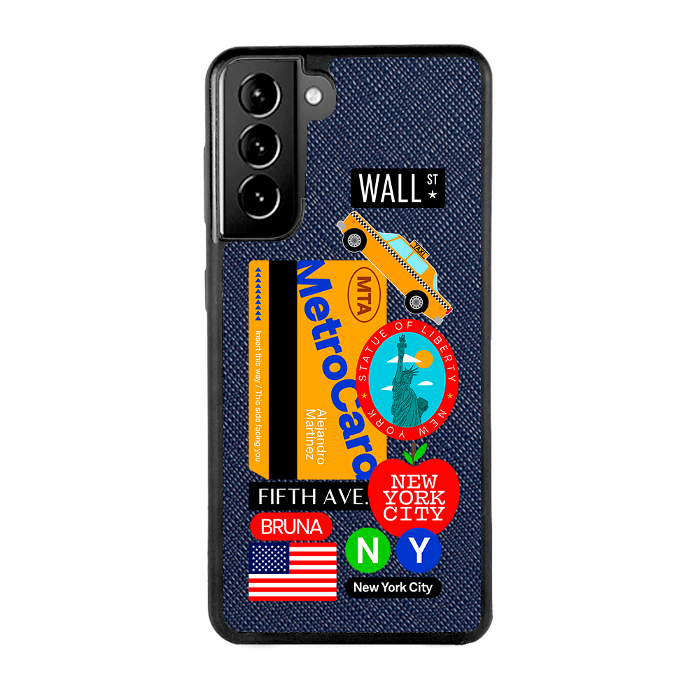 New York City Stickers - Samsung S21 - Navy Blue