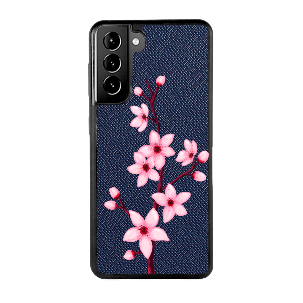 Pink Orchid - Samsung S21 - Navy Blue
