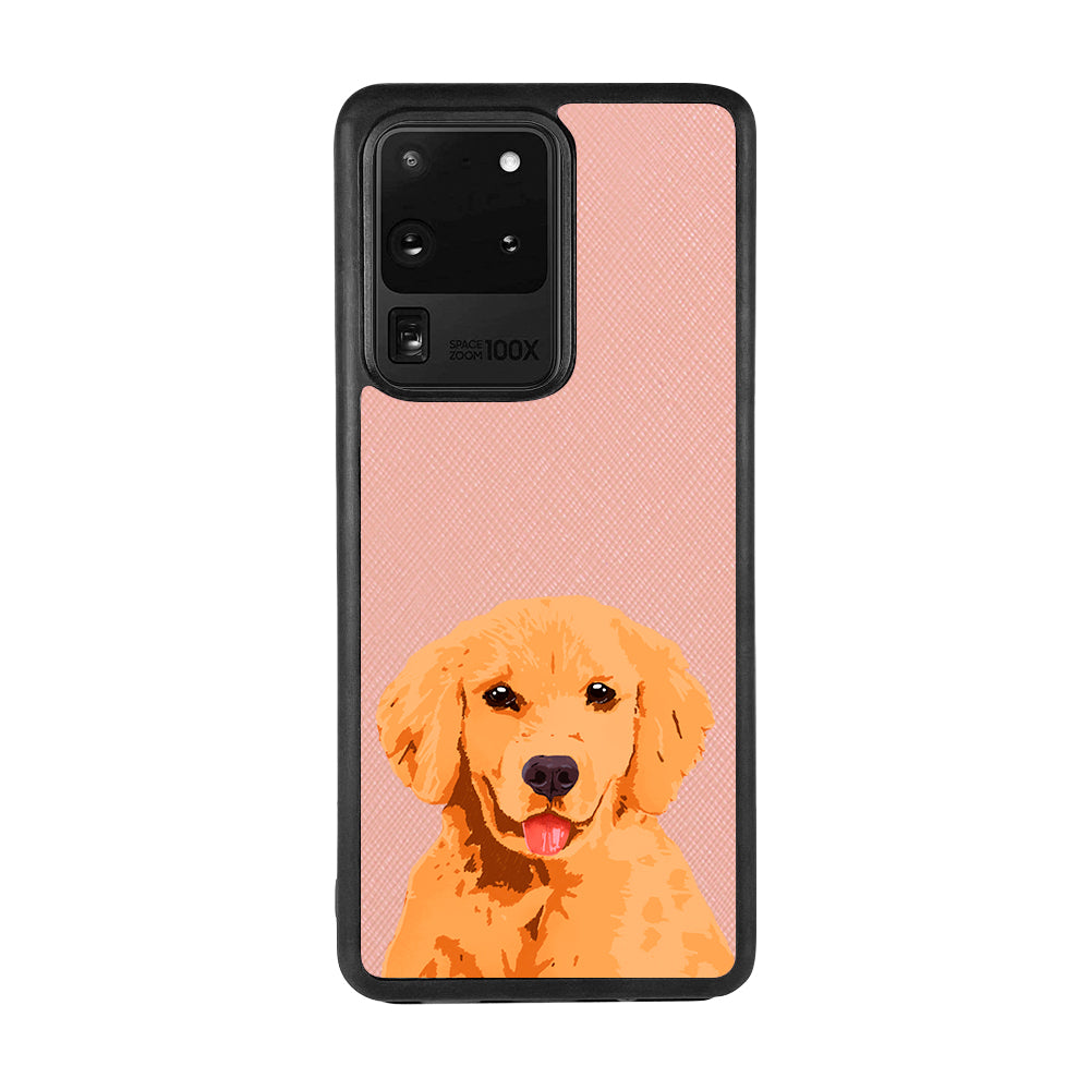 Golden Retriever - Samsung S20 Ultra - Pink Molly