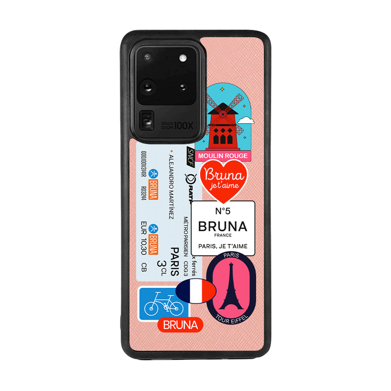Paris City Stickers - Samsung S20 Ultra - Pink Molly