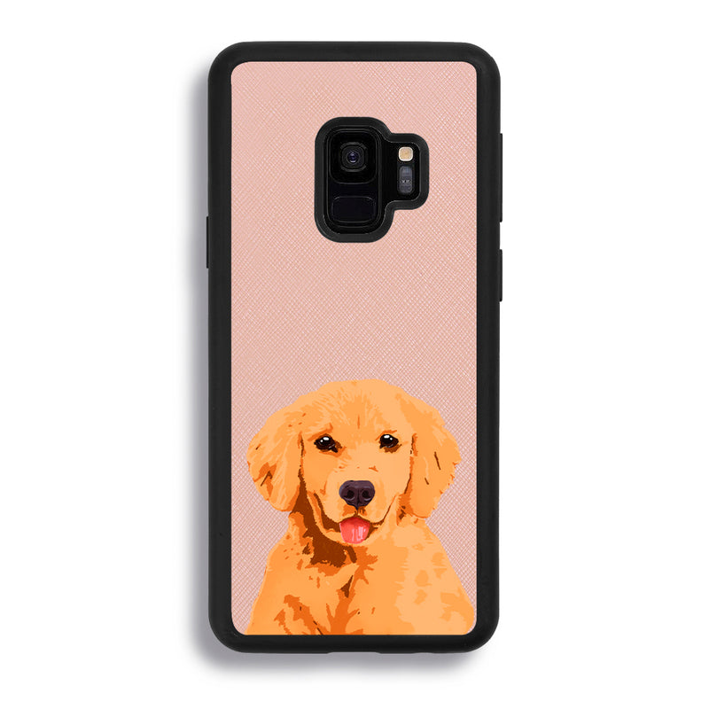 Golden Retriever - Samsung S9 - Pink Molly