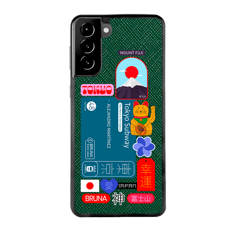 Tokyo City Stickers -S21 Plus - Forest Green