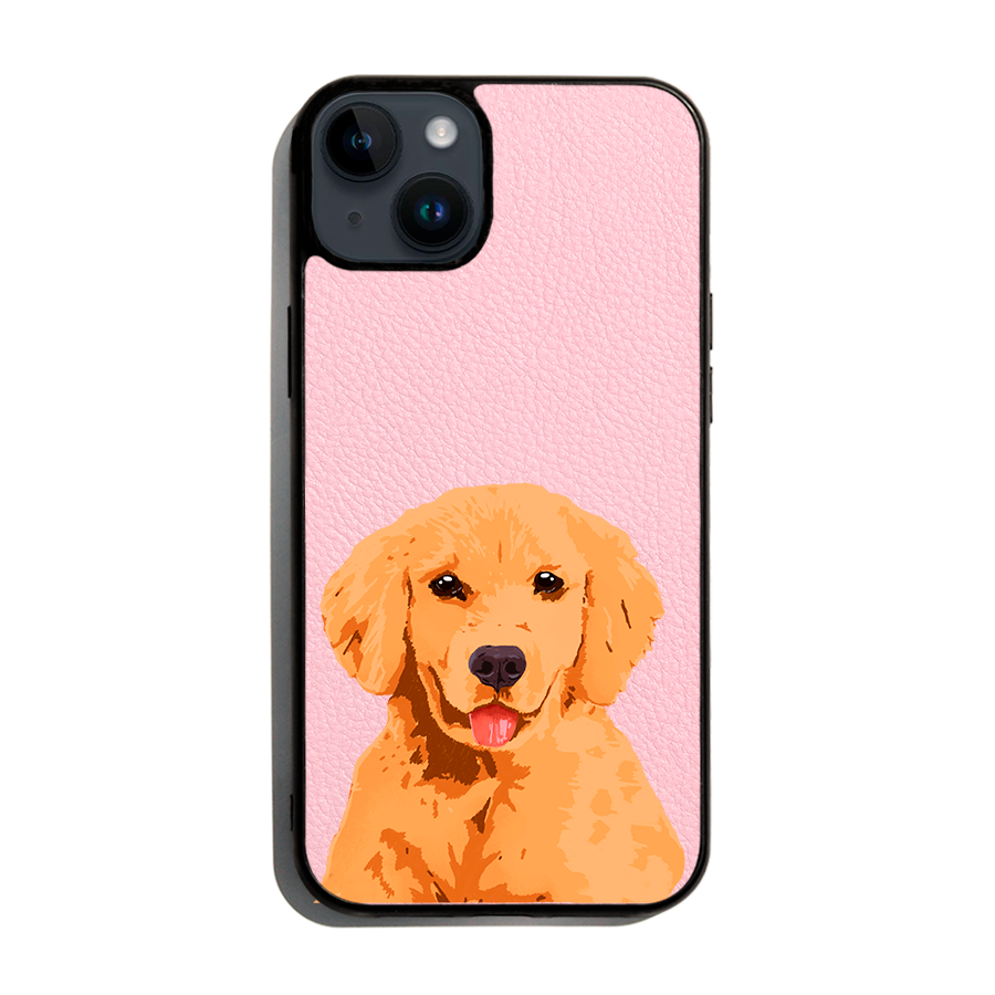 Golden Retriever - iPhone 14 Plus - Forbidden Pink