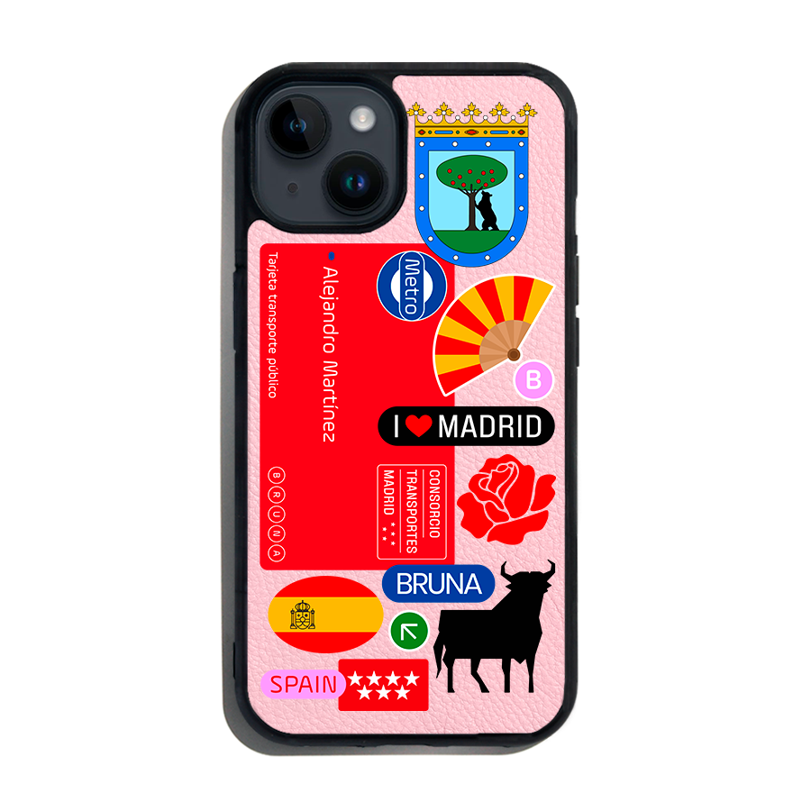 Madrid City Stickers - iPhone 14 Plus - Forbidden Pink