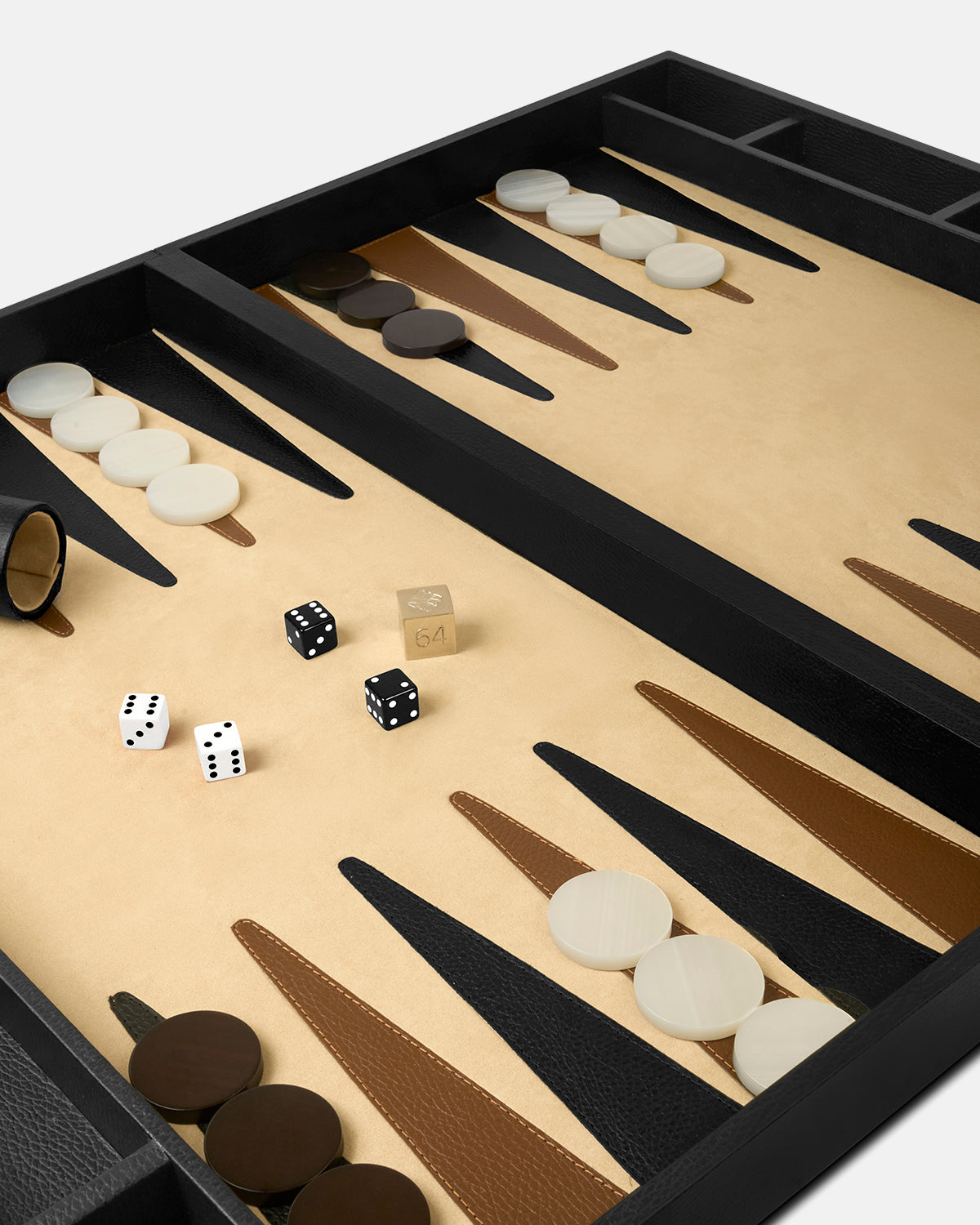Backgammon Clásico Grande - Black Caviar