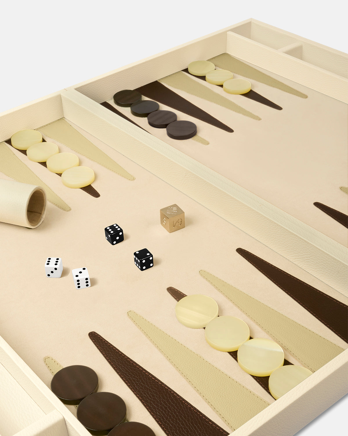Backgammon Clásico Grande - Cream