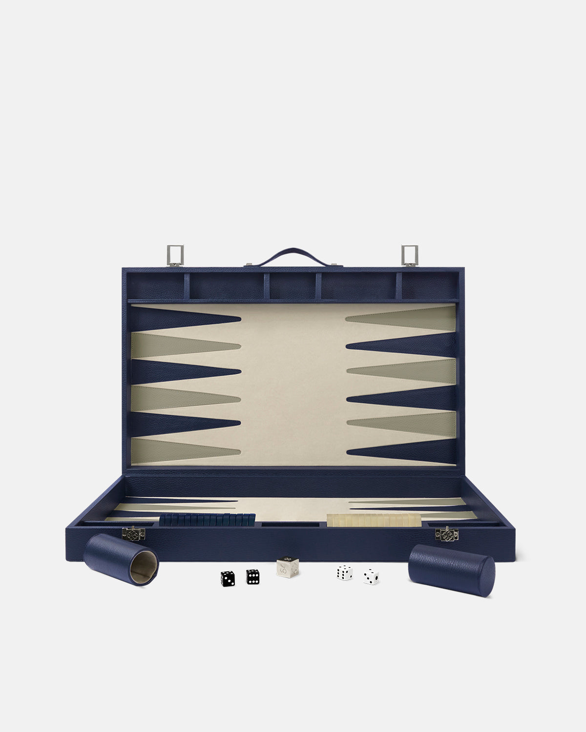 Backgammon Clásico Grande - Navy Blue