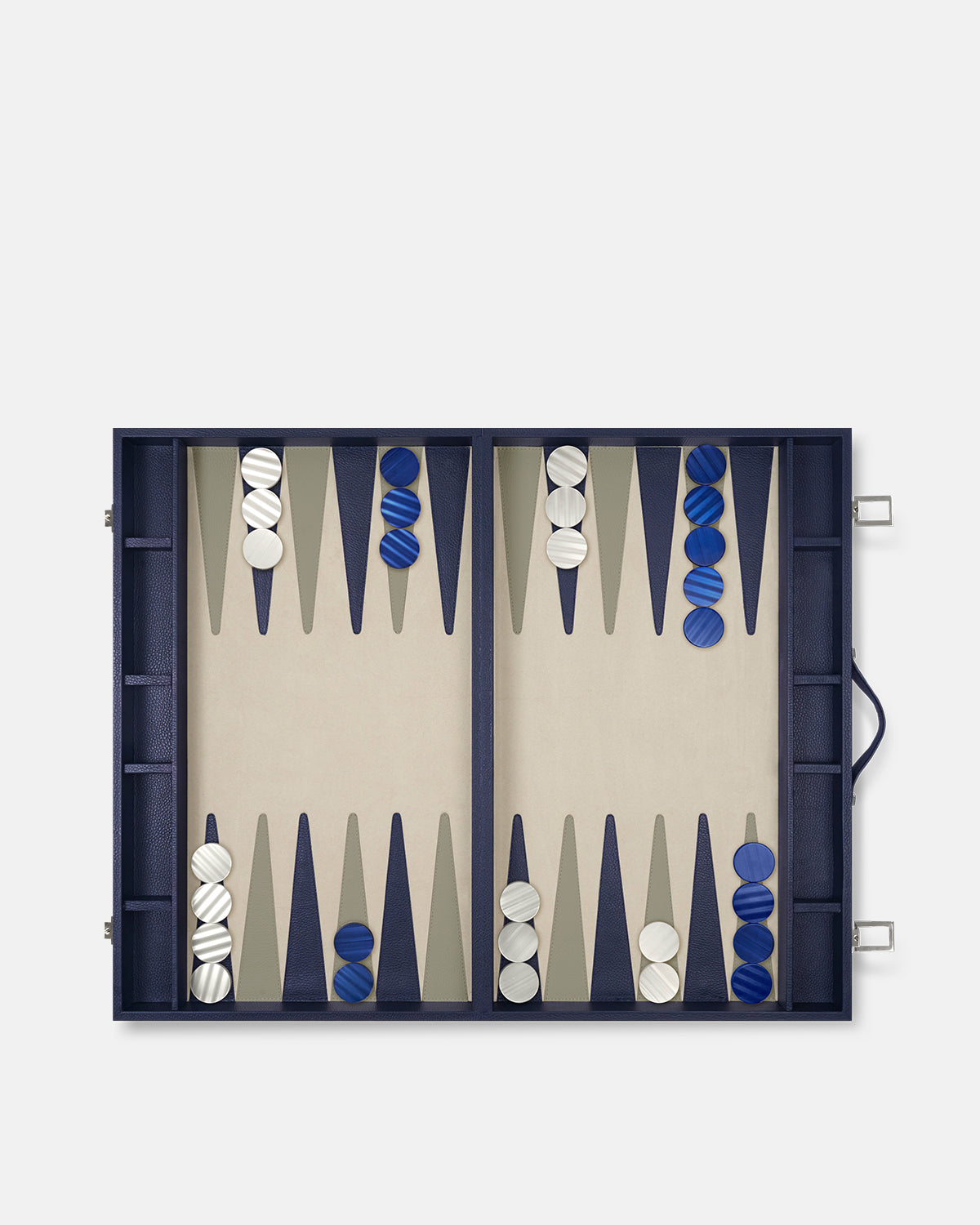 Backgammon Clásico Grande - Navy Blue