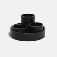 Pencil holder with divider - Black Caviar