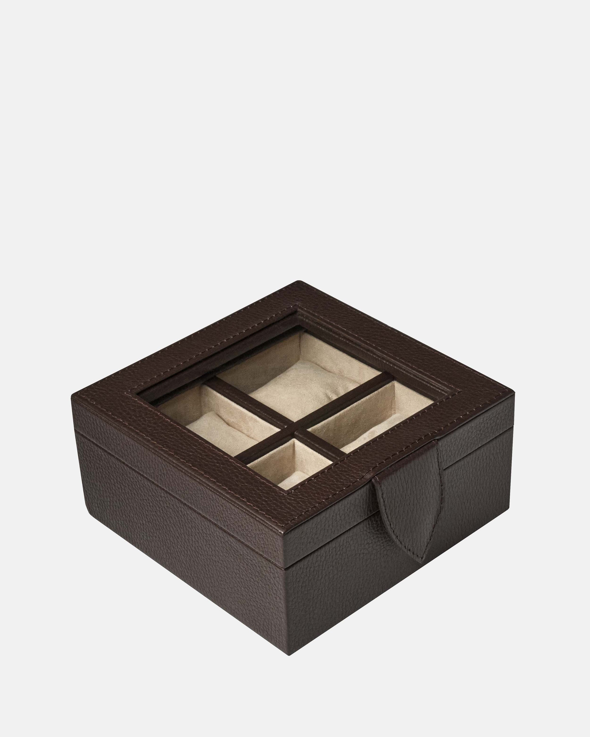 Caja 4 Relojes - Espresso