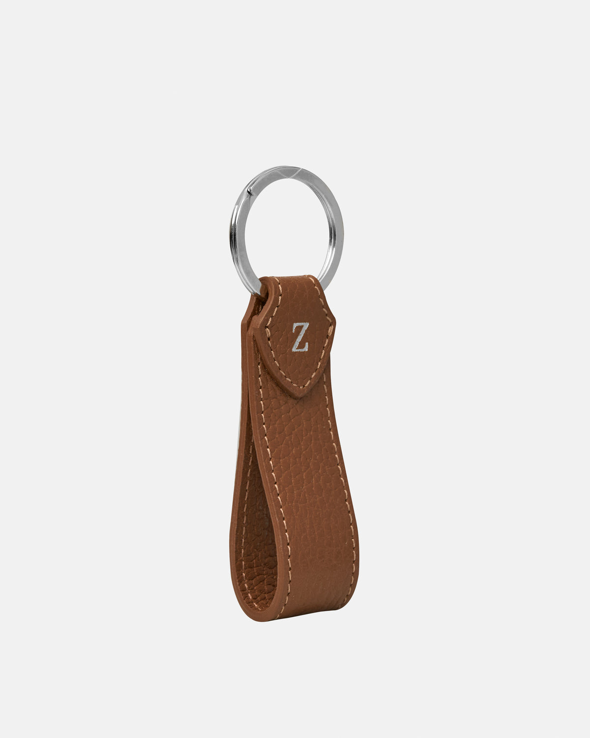 Bruna Key Ring - Sahara Brown