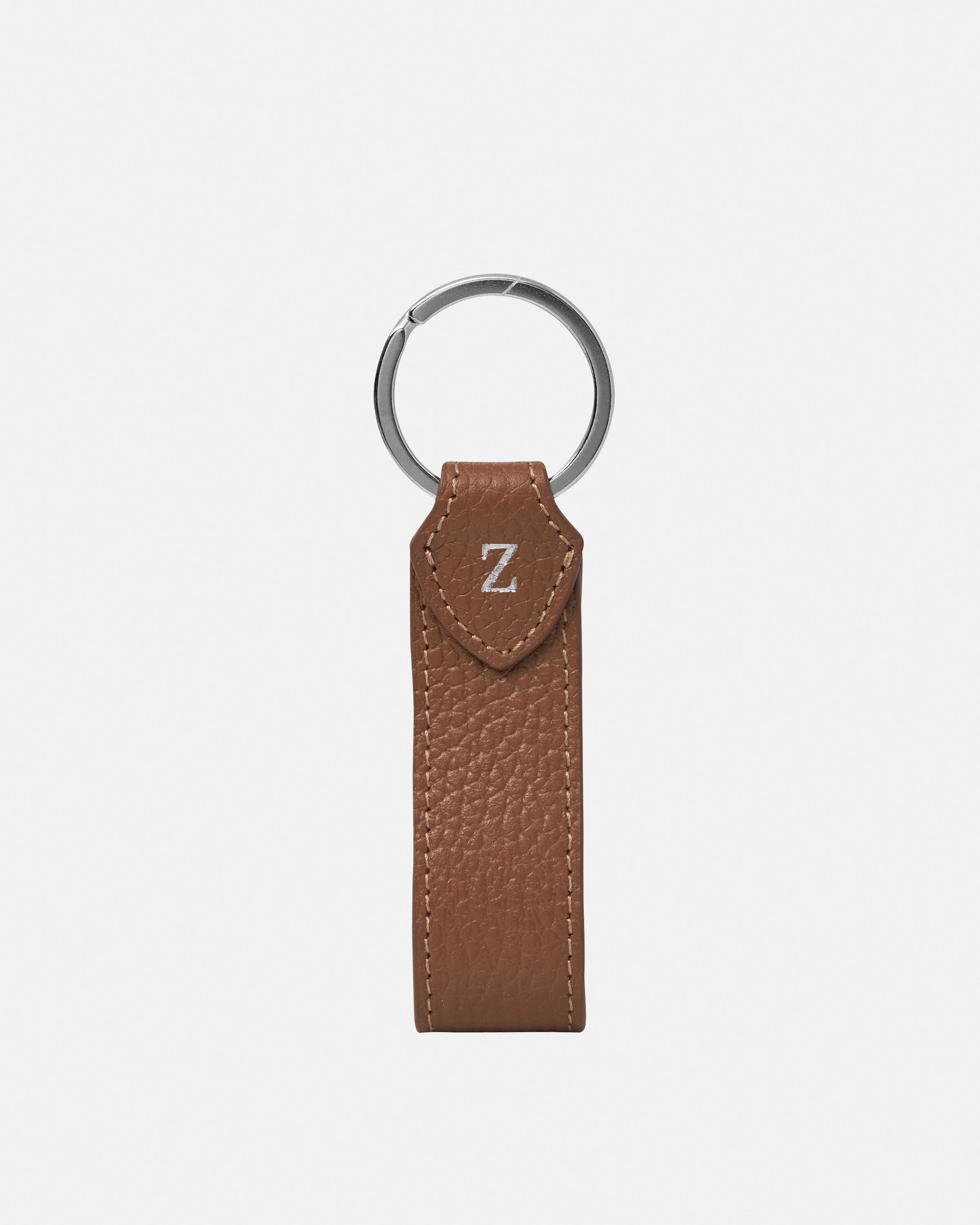 Bruna Key Ring - Sahara Brown