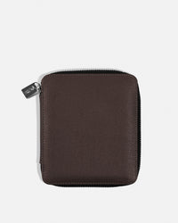 Zippered Passport Holder for 1 Passport - Black Caviar