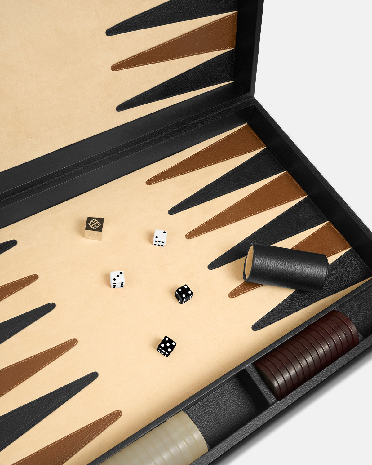 Backgammon Clásico Grande - Black Caviar