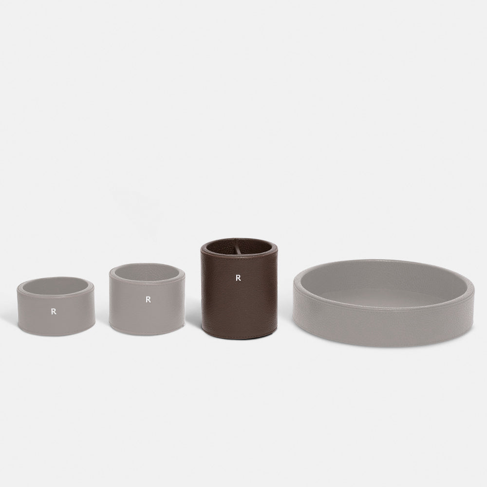 Portalápices con división - Espresso