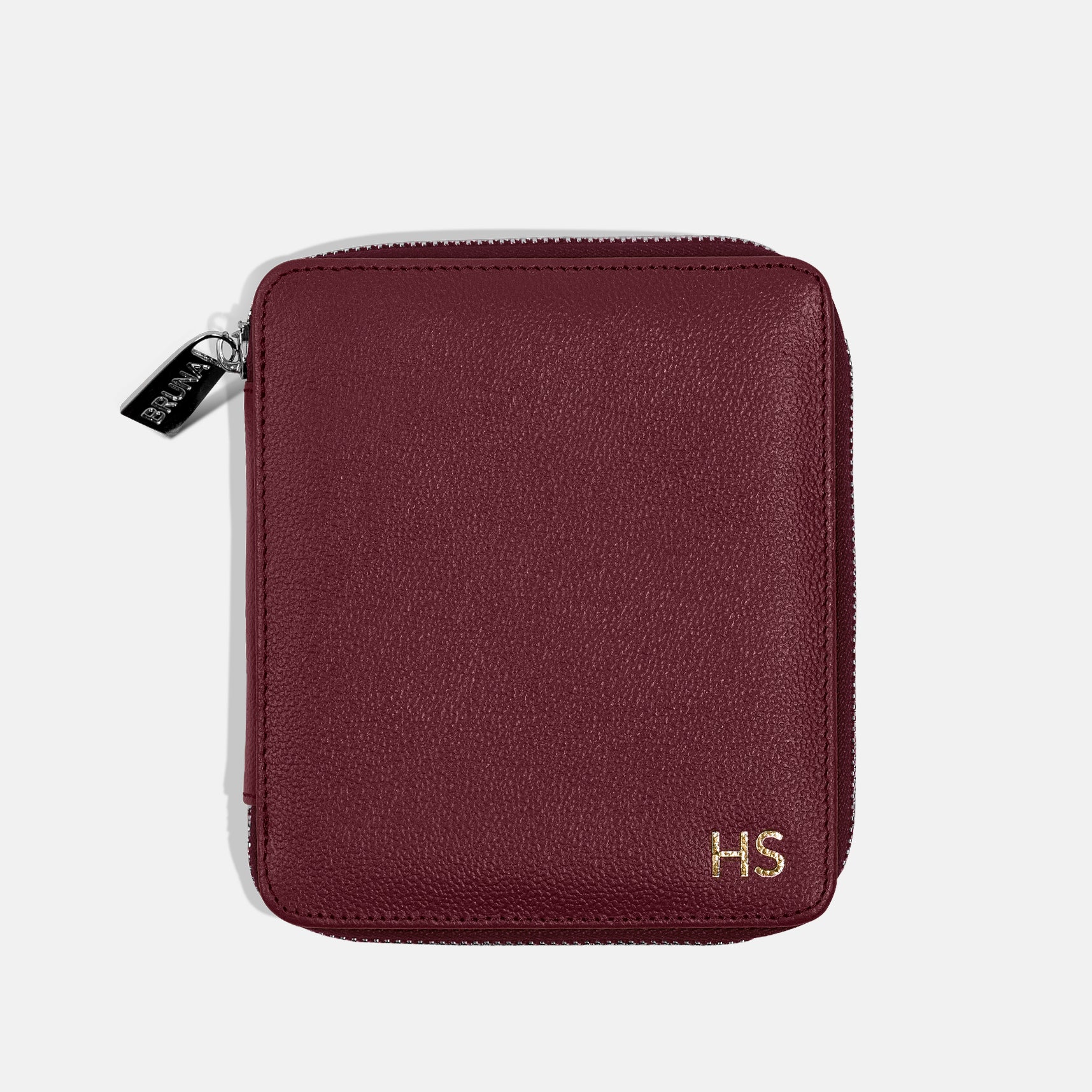Funda con Cierre para 1 Pasaporte - Burgundy