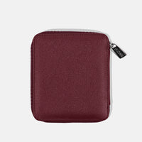 Funda con Cierre para 1 Pasaporte - Burgundy