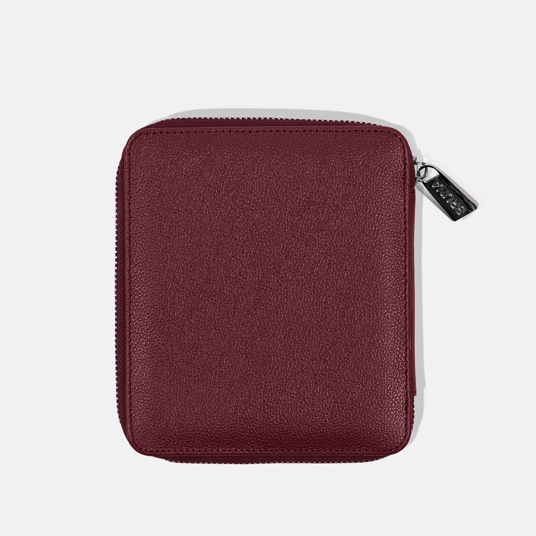 Funda con Cierre para 1 Pasaporte - Burgundy