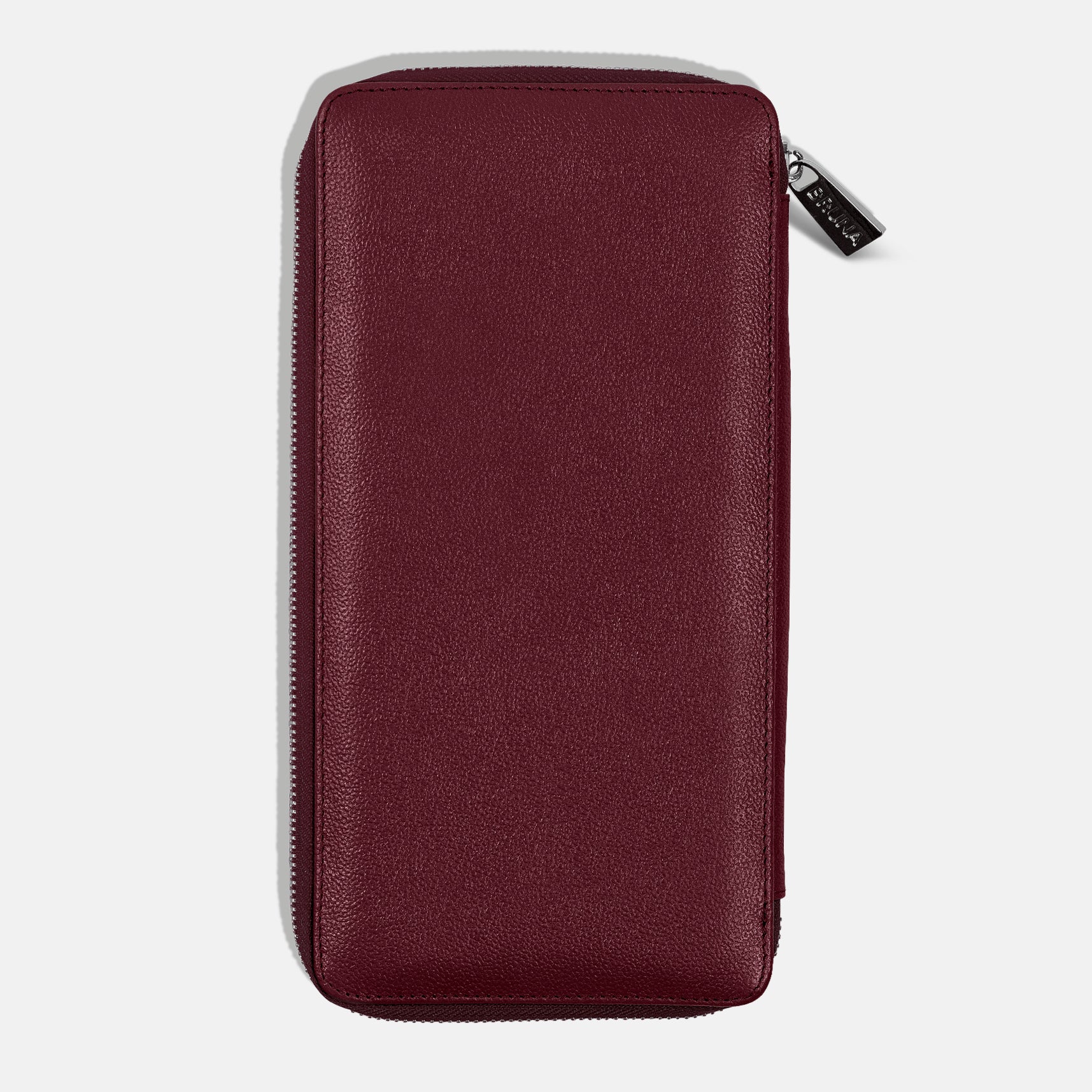 Funda con Cierre para 5 Pasaportes - Burgundy