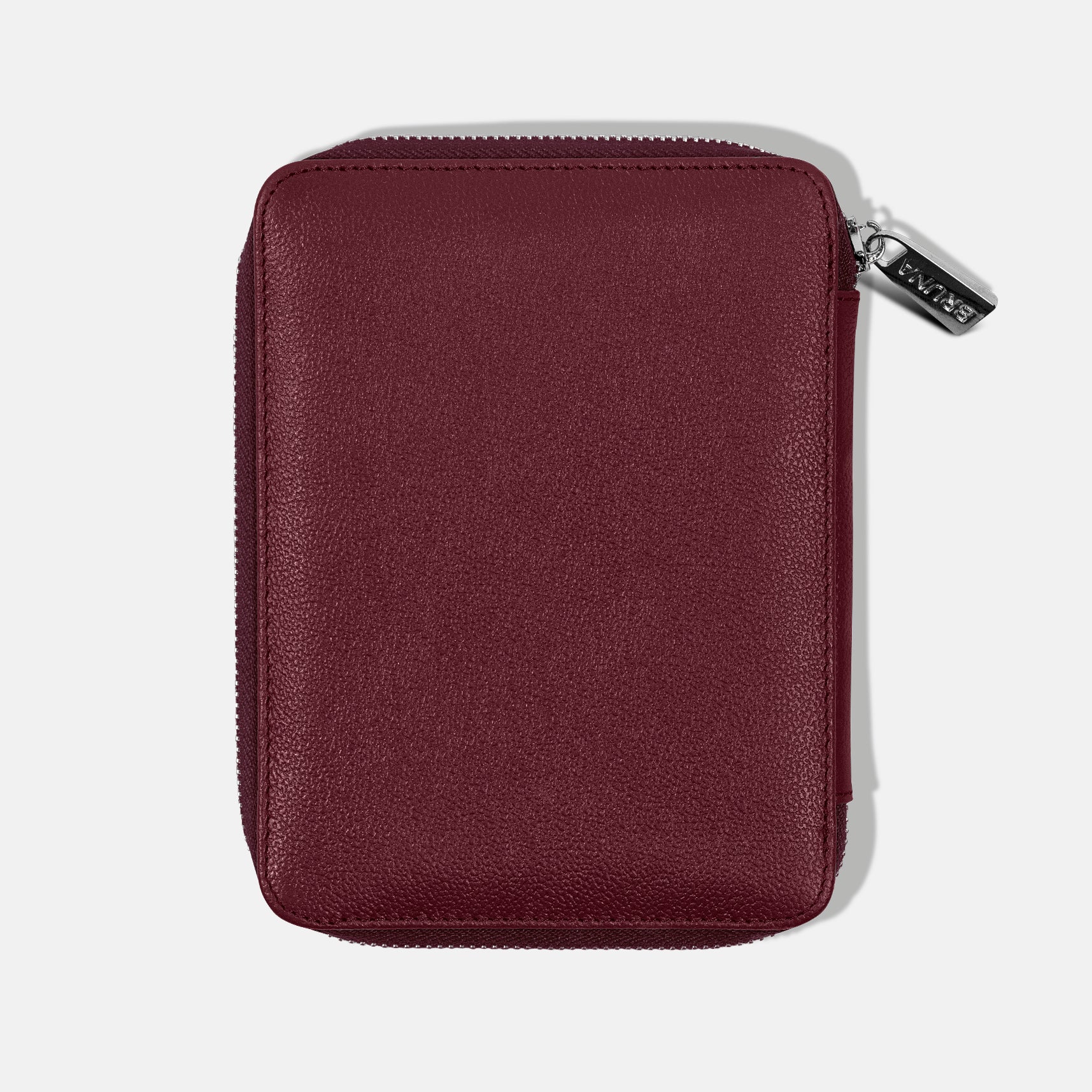 Funda con Cierre para 2 Pasaportes - Burgundy