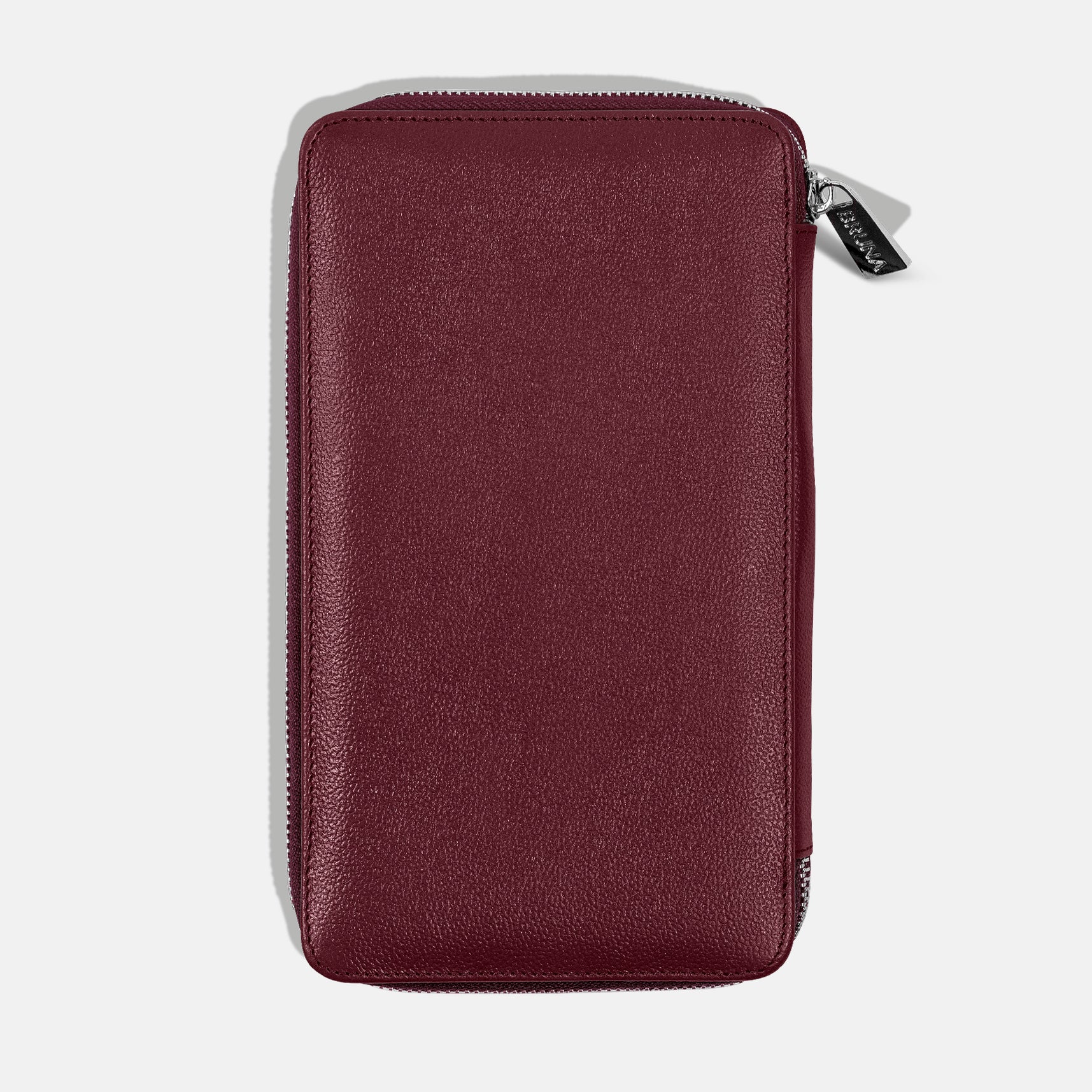Funda con Cierre para 4 Pasaportes - Burgundy