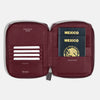 Funda con Cierre para 2 Pasaportes - Burgundy