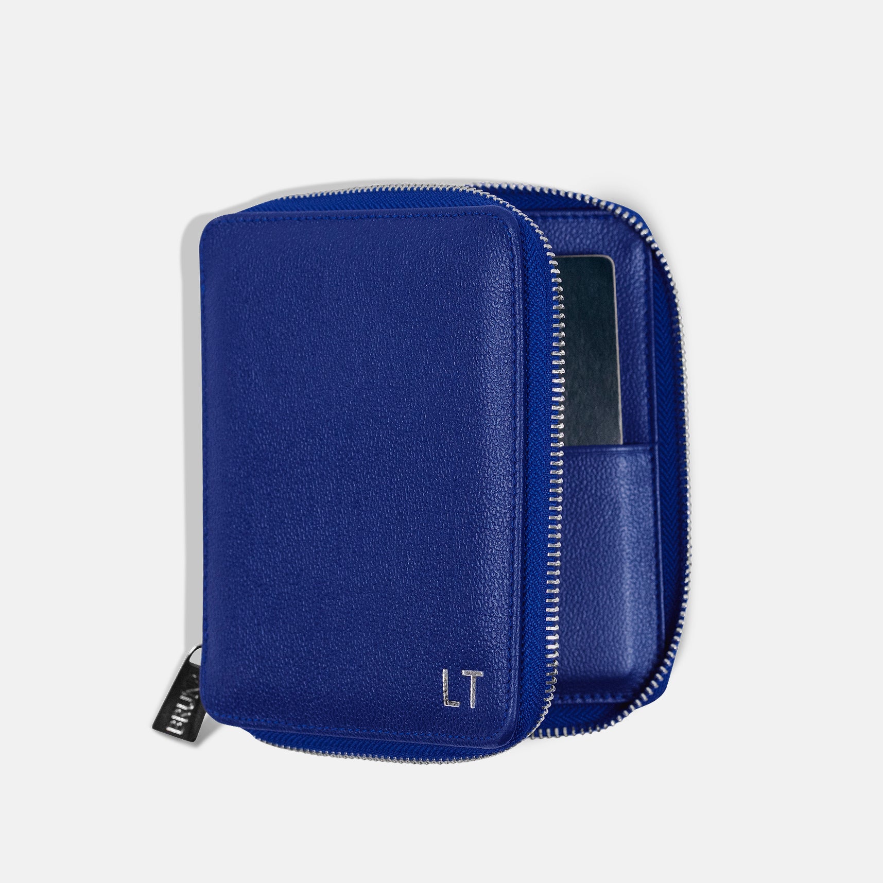 Funda con Cierre para 1 Pasaporte - Blue Riviera