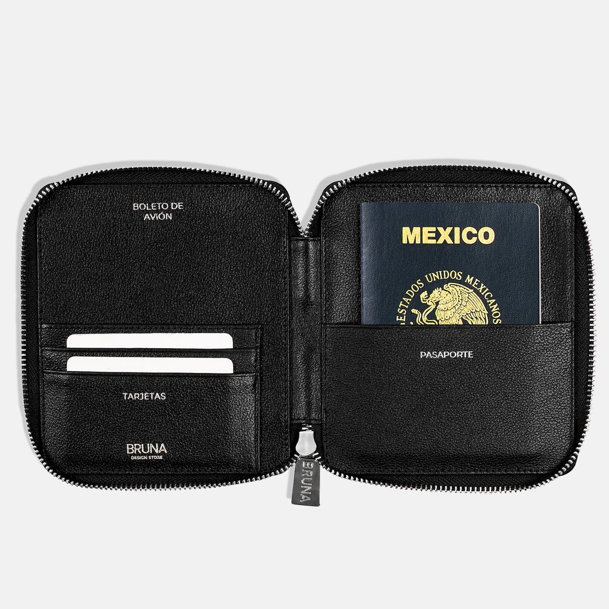 Funda con Cierre para 1 Pasaporte - Maverick Green