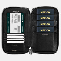 Funda con Cierre para 4 Pasaportes - Maverick Green