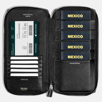 Funda con Cierre para 5 Pasaportes - Maverick Green