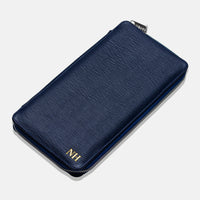 Zippered 5-Passport Holder - Navy Phantom