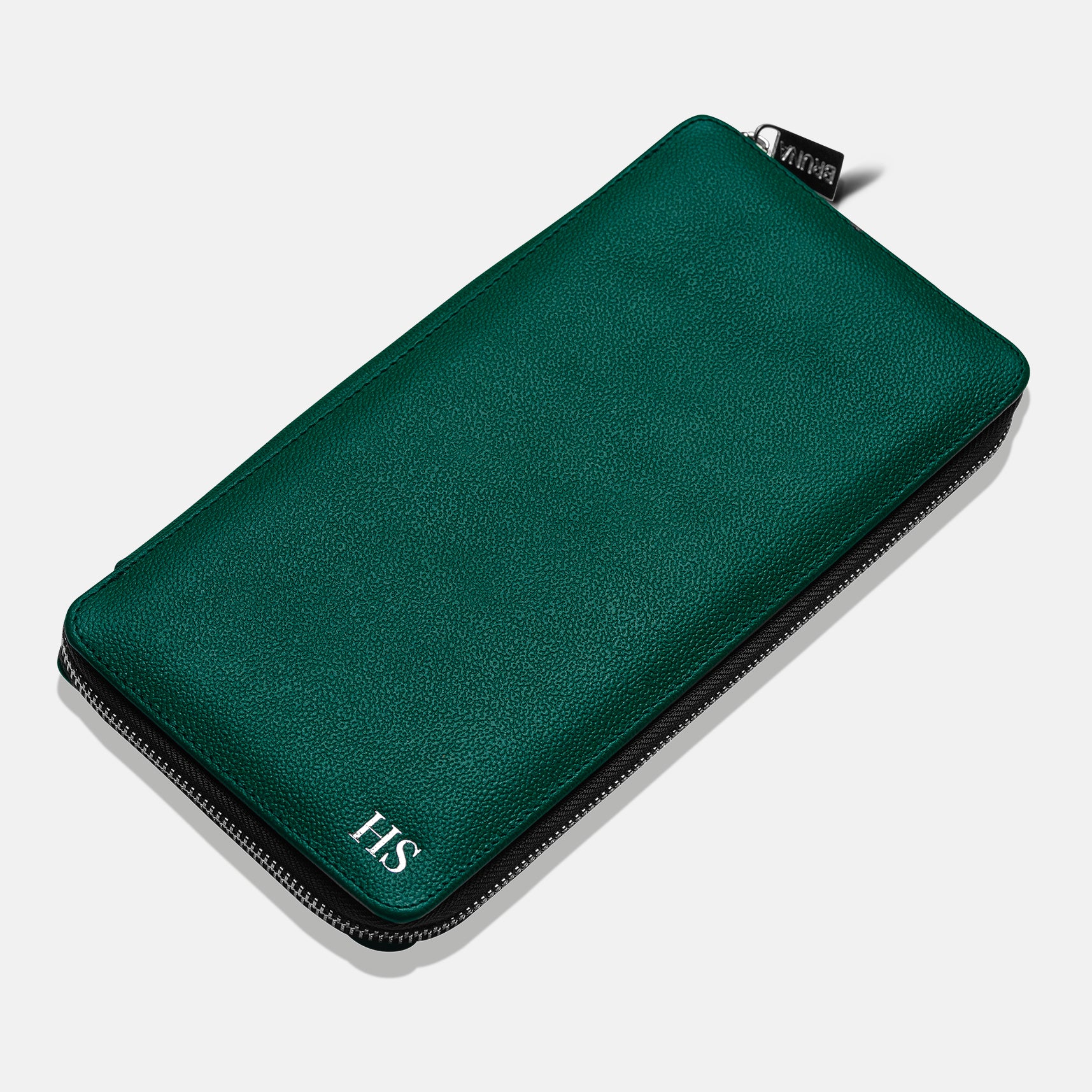 Funda con Cierre para 5 Pasaportes - Forest Green