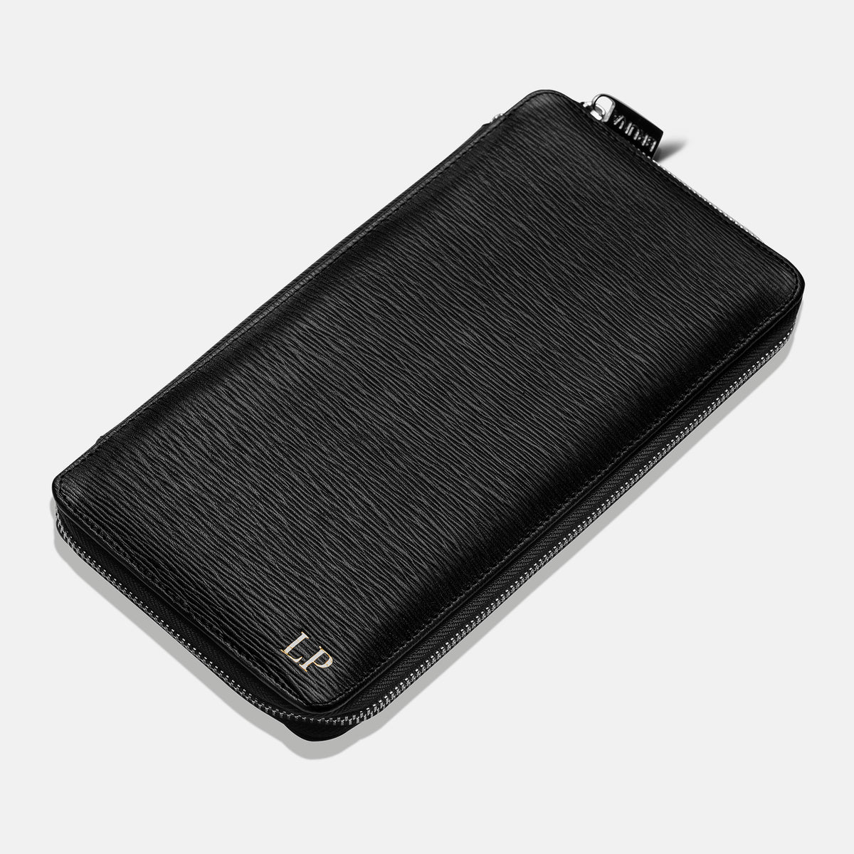 Funda con Cierre para 5 Pasaportes - Black Phantom